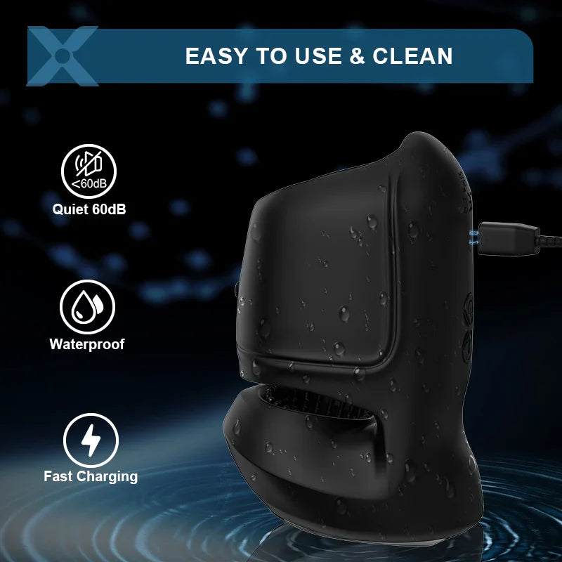 XG8 - Adjustable 10 Vibration Glans Trainer with Fold-Back Cover & Stamina Training Support