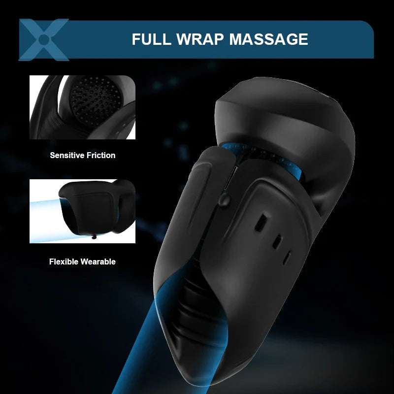 XG8 - Adjustable 10 Vibration Glans Trainer with Fold-Back Cover & Stamina Training Support