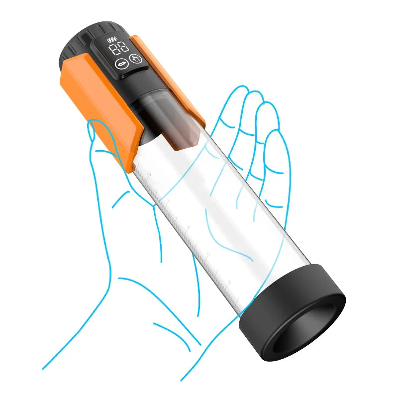 XP1 - Water Penis Pump with 5 Suction Levels, Hot & Cool Hydro Training System