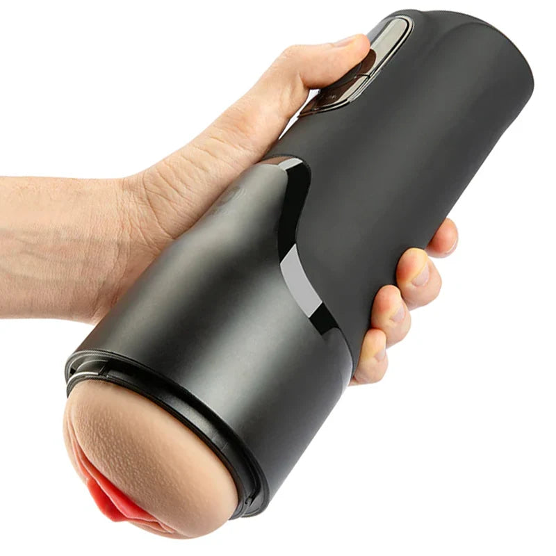 XS7 – Realistic Electric Vagina Masturbator with 7 Vibration & Suction Modes and OLED Display