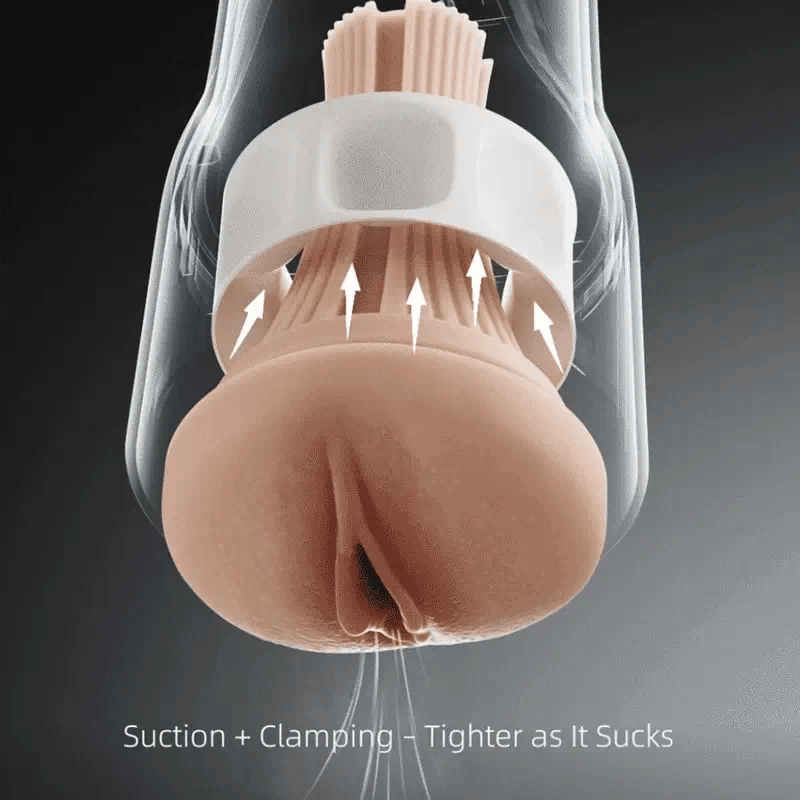 XS7 – Realistic Electric Vagina Masturbator with 7 Vibration & Suction Modes and OLED Display
