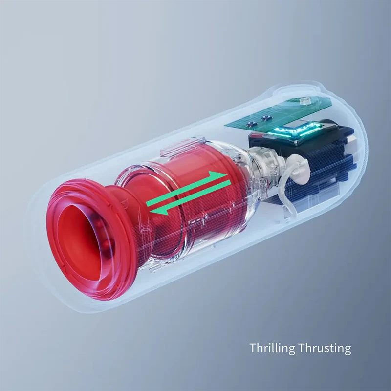 XT9 – Waterproof Masturbator with Thrusting Vibrating & 360° Adjustable Contraction
