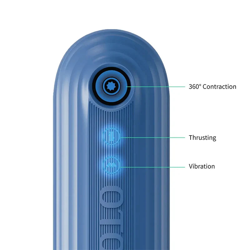 XT9 – Waterproof Masturbator with Thrusting Vibrating & 360° Adjustable Contraction