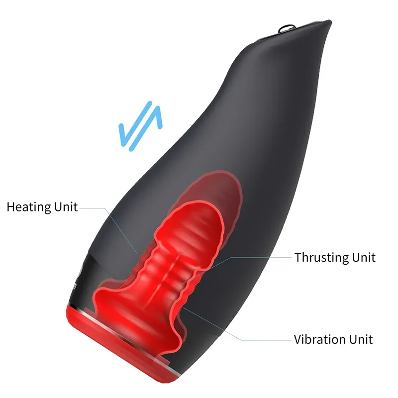 XV9 - Waterproof Blowjob Machine with Warming Vibrating Thrusting & Joystick Control