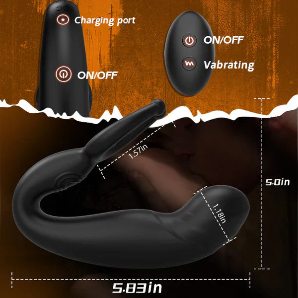 PM11 - Beaded Prostate Massager with 9 Vibration Modes & Multi-Point Stimulation