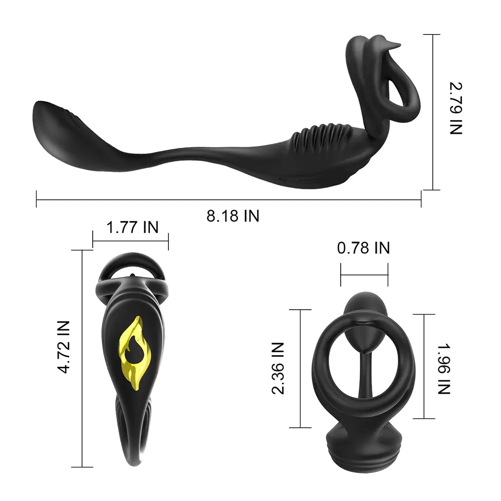 PM5 - Dual Motor Prostate Massager with Multi-Point Stimulation & Remote Control