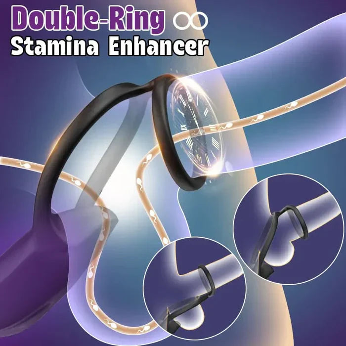 PM7 - Prostate Massager with Thrusting Motion, Dual Ring Support & 9 Vibration Modes
