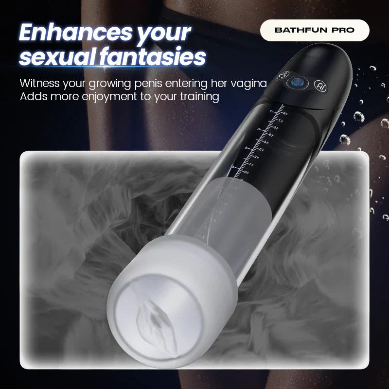 XP50 - AI Hydro Penis Pump with Digital Display, Dual Suction Modes & Smart Pressure Control