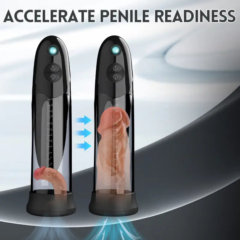 XP10S - Hydro Penis Pump with 3 Suction Modes, Waterproof Vacuum Trainer