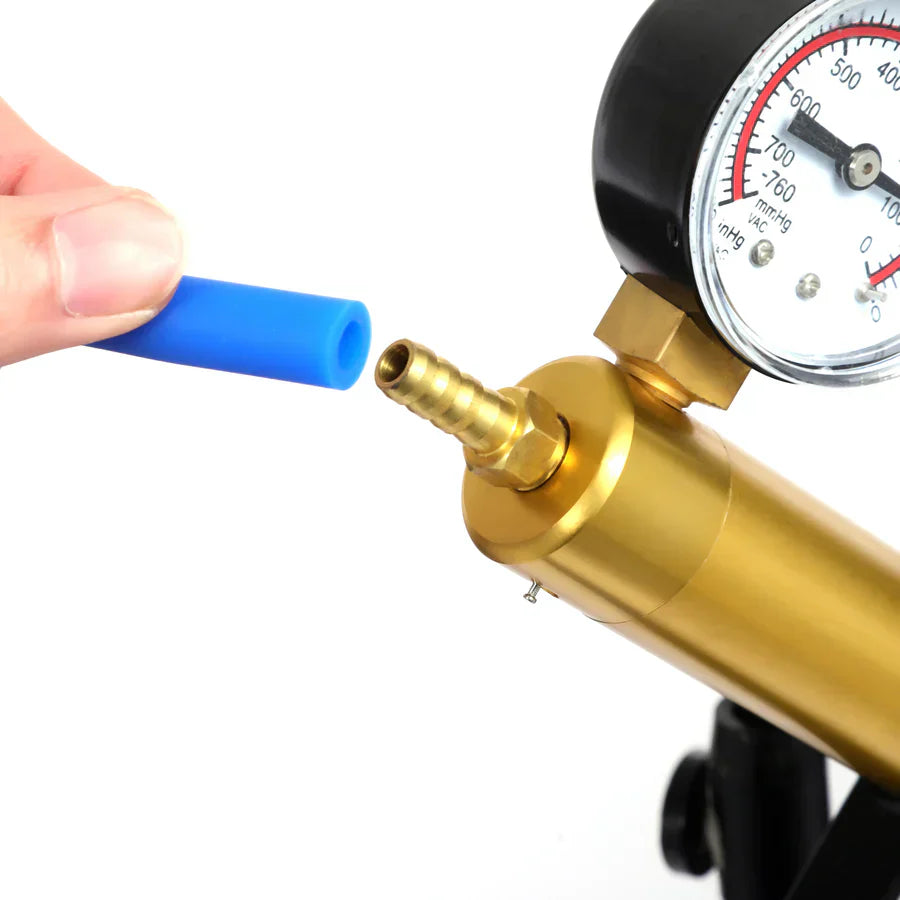 XP05 - Elite Brass Scissor-Grip Manual Penis Pump with Precision Gauge & Quick-Disconnect