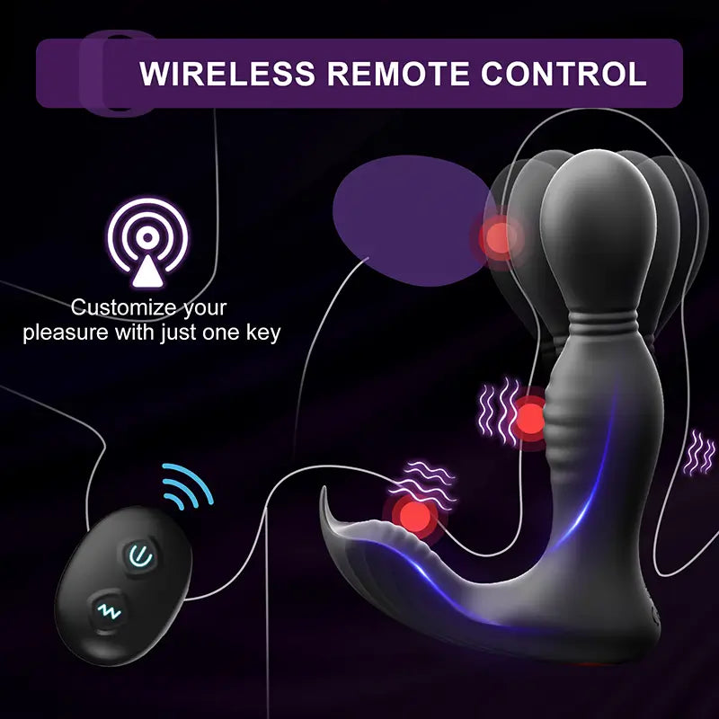 PM8 - App-Controlled Prostate Massager with Triple Motors & Multi-Mode Stimulation
