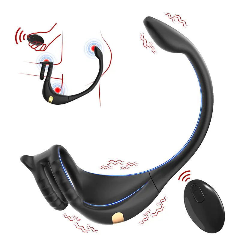 PM2 - App & Remote Control Prostate Massager with Penis Ring & Dual Motor Stimulation