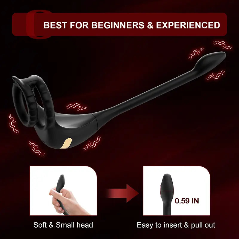 PM2 - App & Remote Control Prostate Massager with Penis Ring & Dual Motor Stimulation