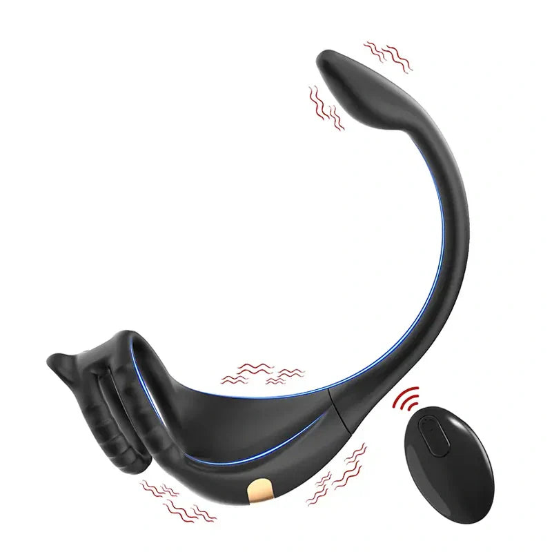PM2 - App & Remote Control Prostate Massager with Penis Ring & Dual Motor Stimulation