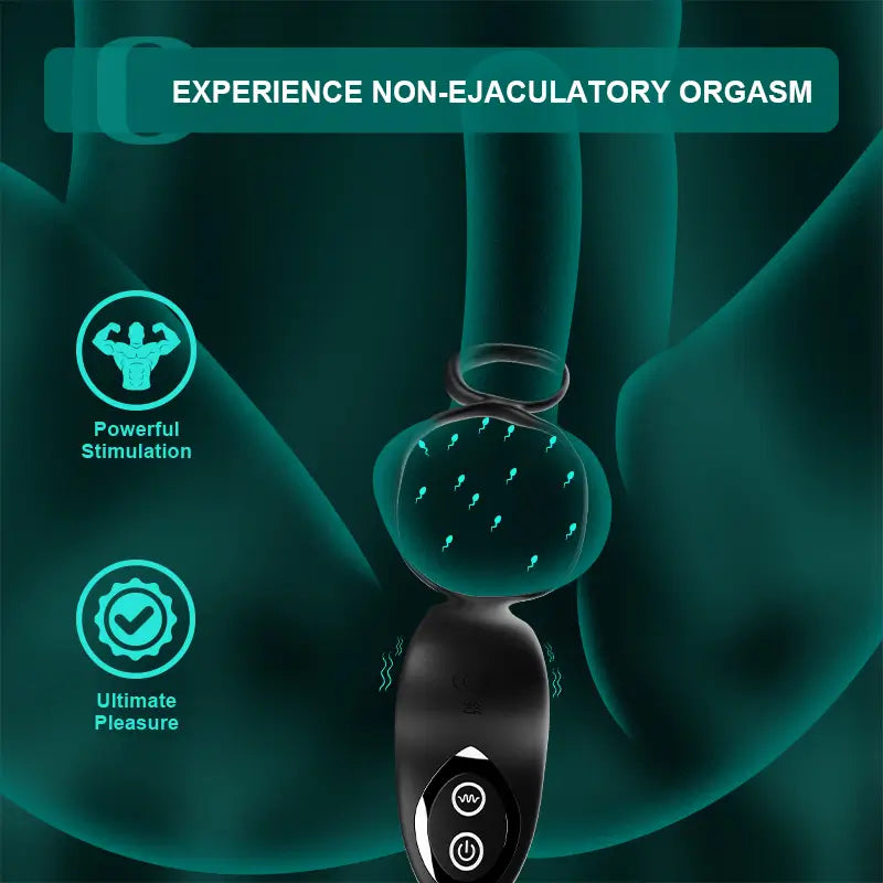 PM9 - Wearable Prostate Massager with Thrusting Motion, Vibration & Remote Control