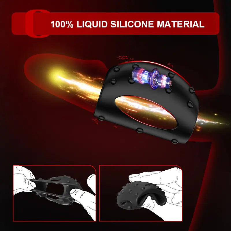 PR2 - 10 Modes Vibrating Cock Ring with Wearable