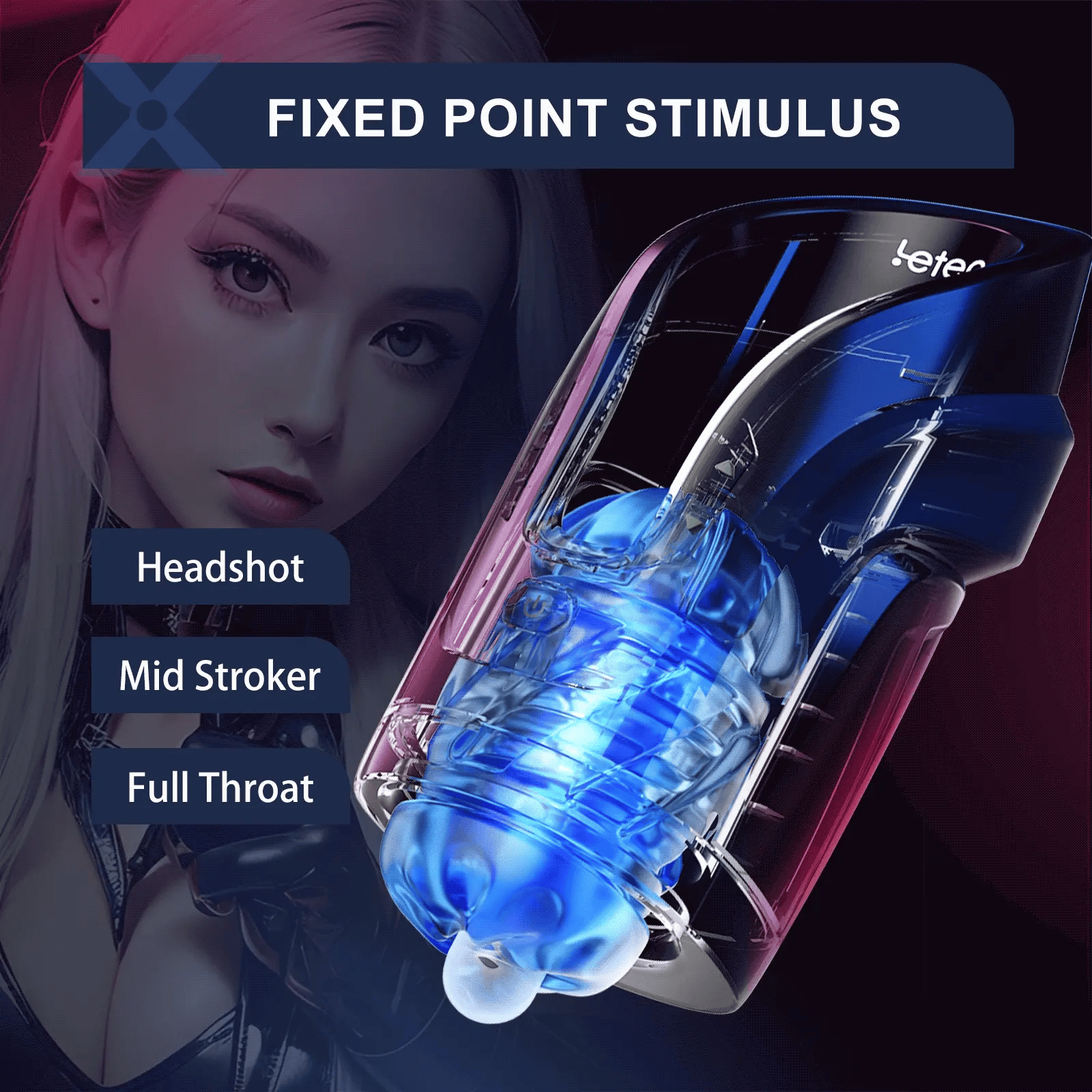 PUSSYX AutoX™ MT5 — High-Speed Thrusting Masturbator with Up to 600 Strokes