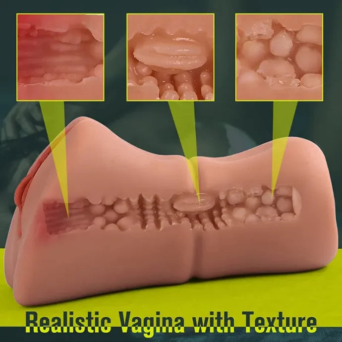 Bella - 1.38 lbs 3D Textured Channel Pocket Pussy Sex Toy