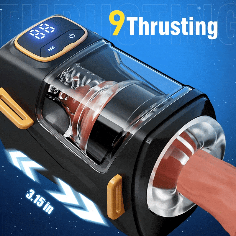 XT2 - Hands-Free Blowjob Stroker with Wearable Harness and Thrusting Vibration
