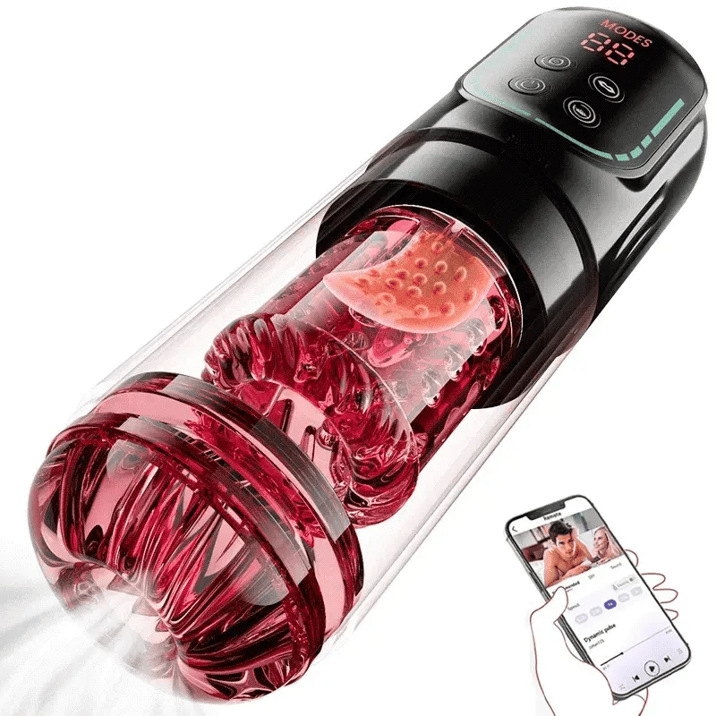 AutoX™ PE4 — APP Waterproof Auto Blowjob Jerking Machine with Thrusting & Rotation