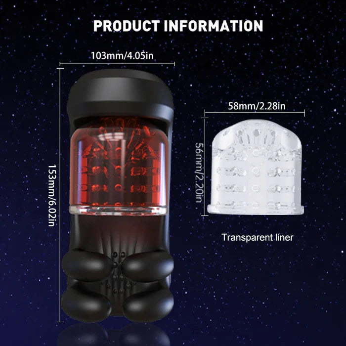 AutoX™ XG10 — 9-Frequenc Bite & Rotation & Vibration Glans Trainer Masturbator