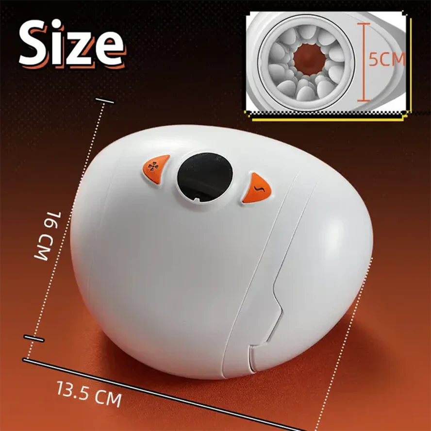AutoX™ XR3 — Egg-Style Testicle & Glans Male Stroker with Thrusting Rotating Vibration Modes