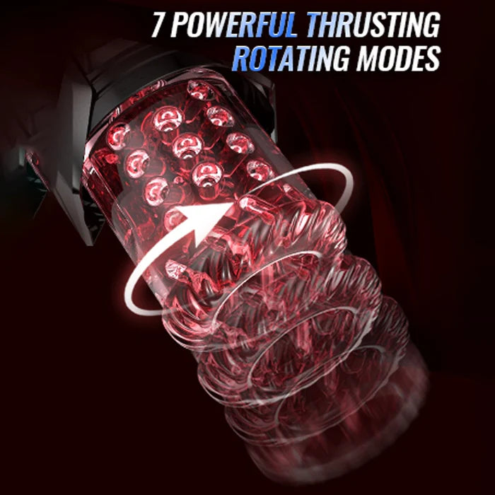 XT20Pro - App-Control Hands Free Blowjob Machine with Thrusting Rotating Sucking Licking