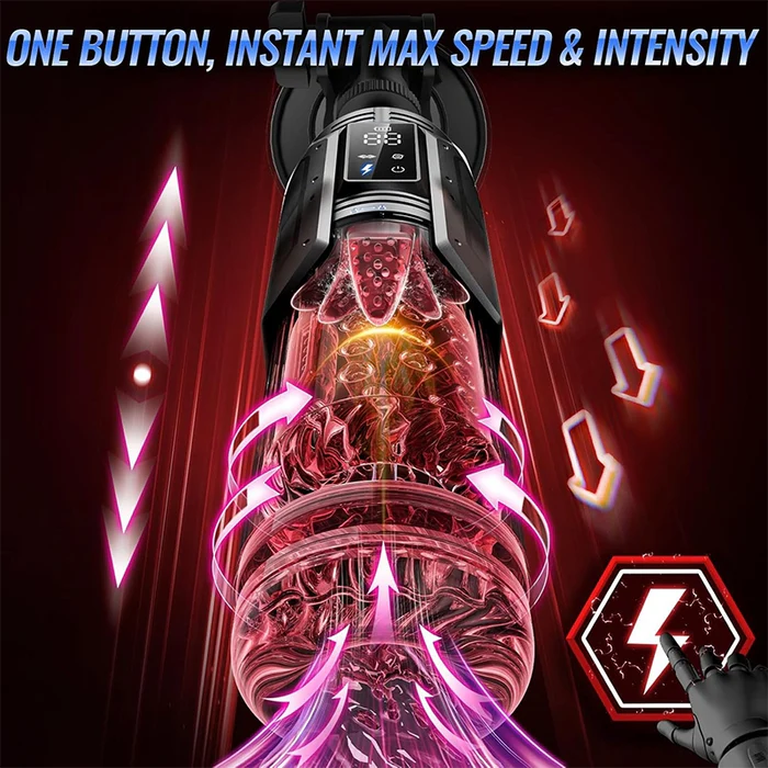 XT20Pro - App-Control Hands Free Blowjob Machine with Thrusting Rotating Sucking Licking