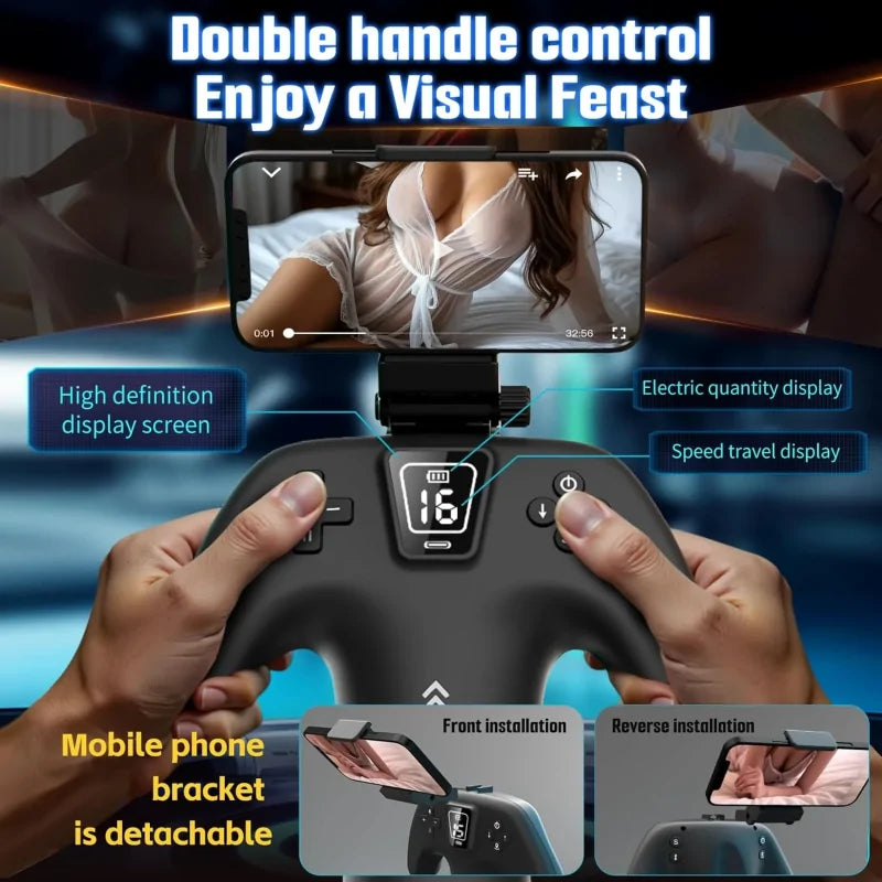 XT23 - Adjustable Stroking Distance & Sleeve Tightness Male Masturbator with Handles