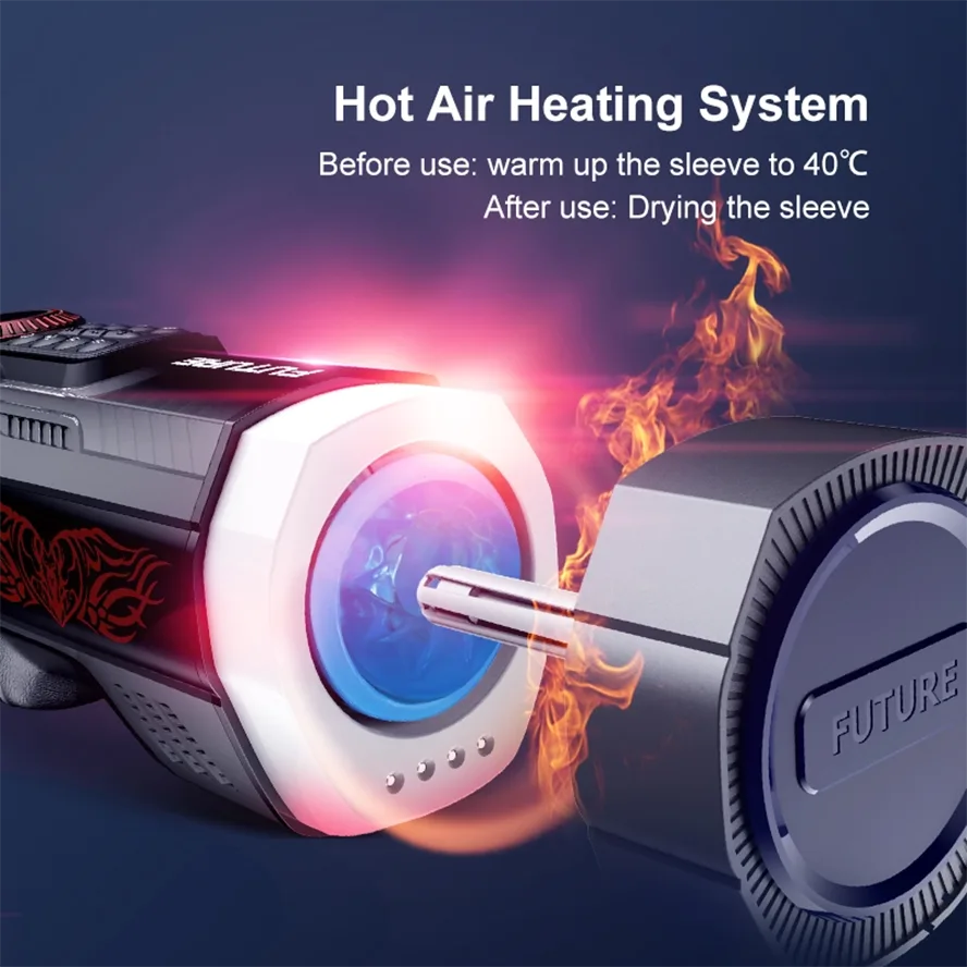 AutoX™ XT7 — Luxury Male Masturbator with Air Bag Massage & Heating Base