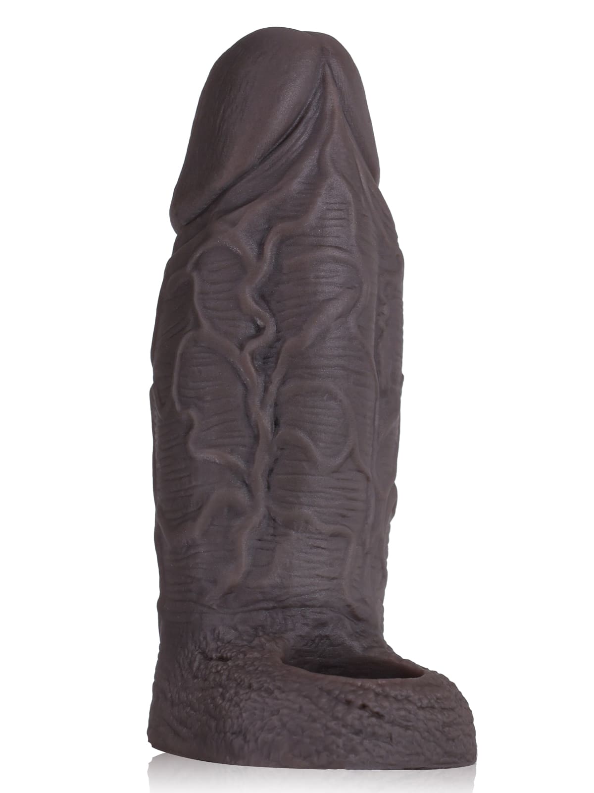 CSB37 - 6.3" x 2.2" Thick Black Silicone Cock Sleeve