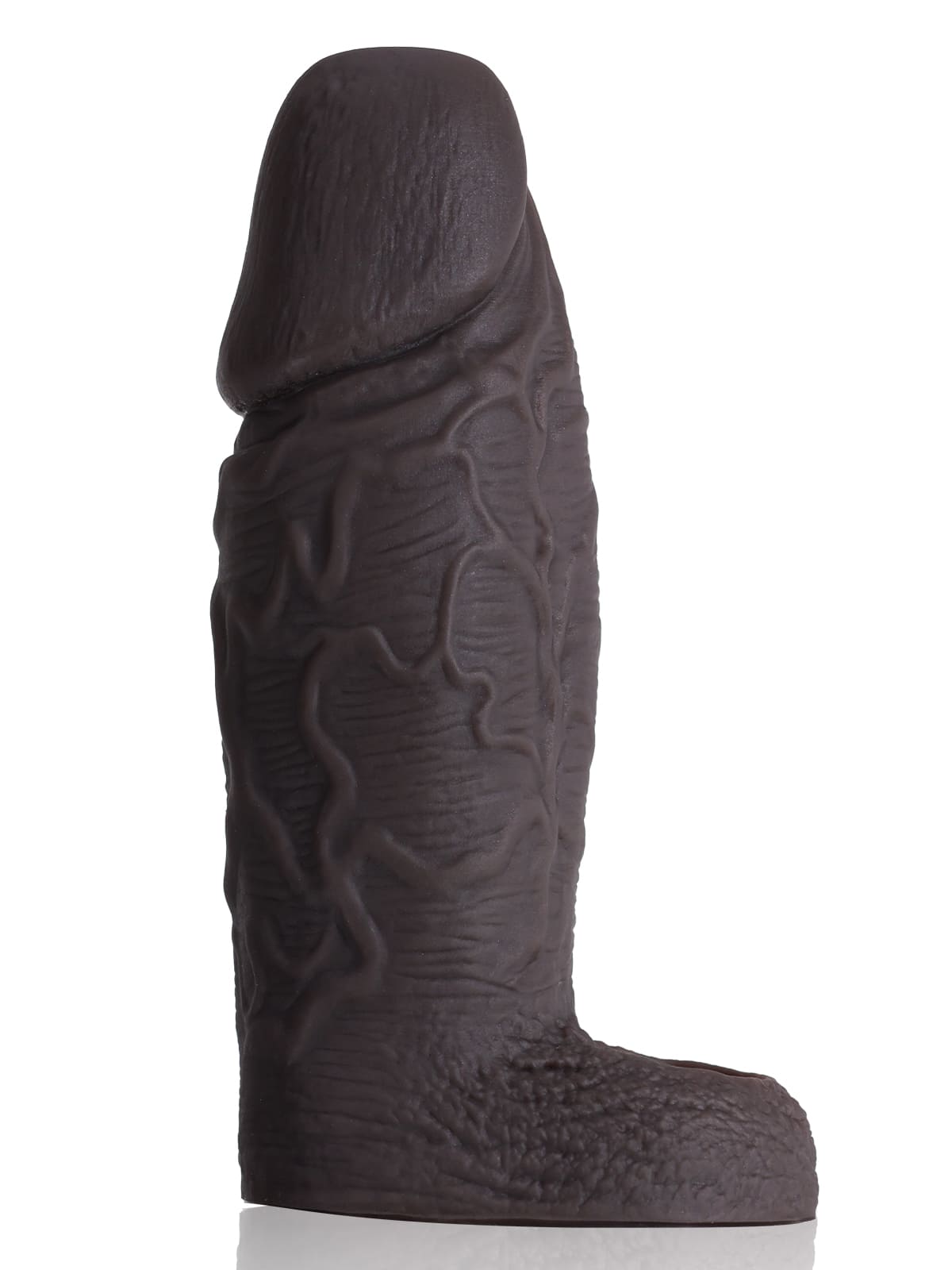 CSB37 - 6.3" x 2.2" Thick Black Silicone Cock Sleeve