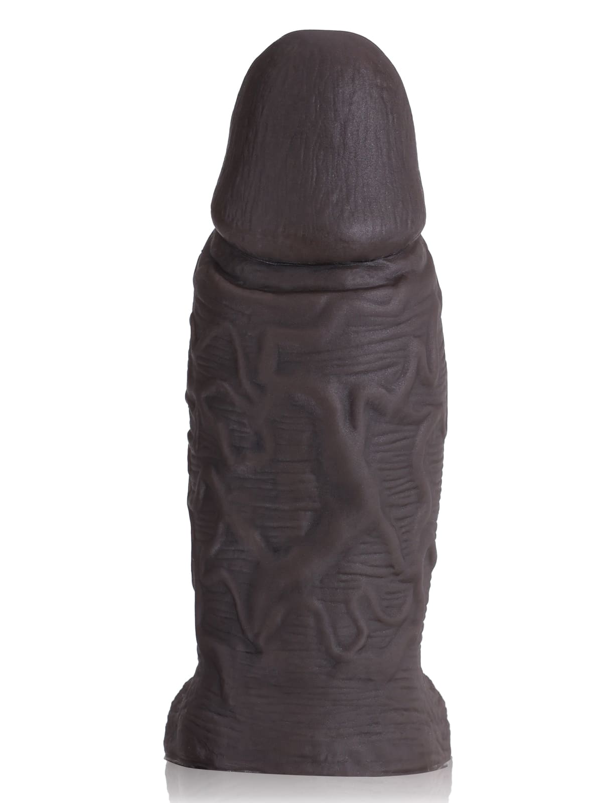 CSB37 - 6.3" x 2.2" Thick Black Silicone Cock Sleeve