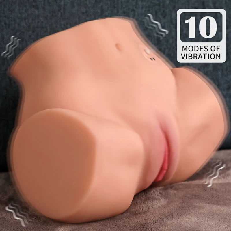 Charlotte - 4.4 lbs Small Fake Butt Sex Toy with 10 Vibration