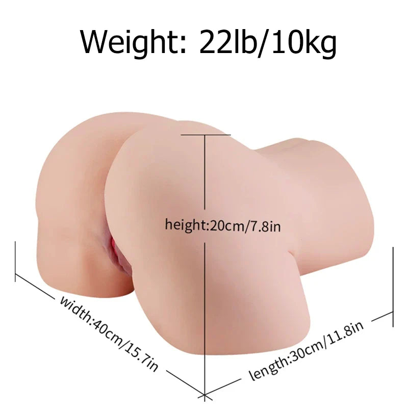 Colleen - 22 lbs Lifelike Big Ass Torso For Men