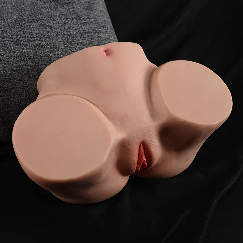 Imogen - 9.9 lbs Real-Feel Silicone Butt Masturbator with Dual Openings