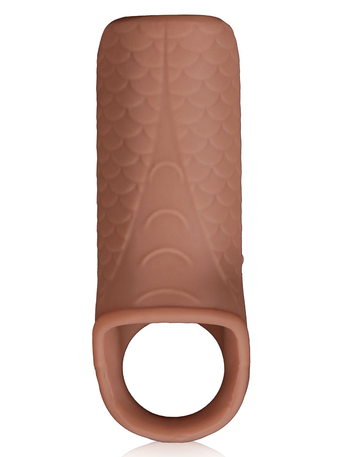 CS25 - 3.8" x 1.7" Silicone Penis Girth Sleeve with Bump Texture Stimulation