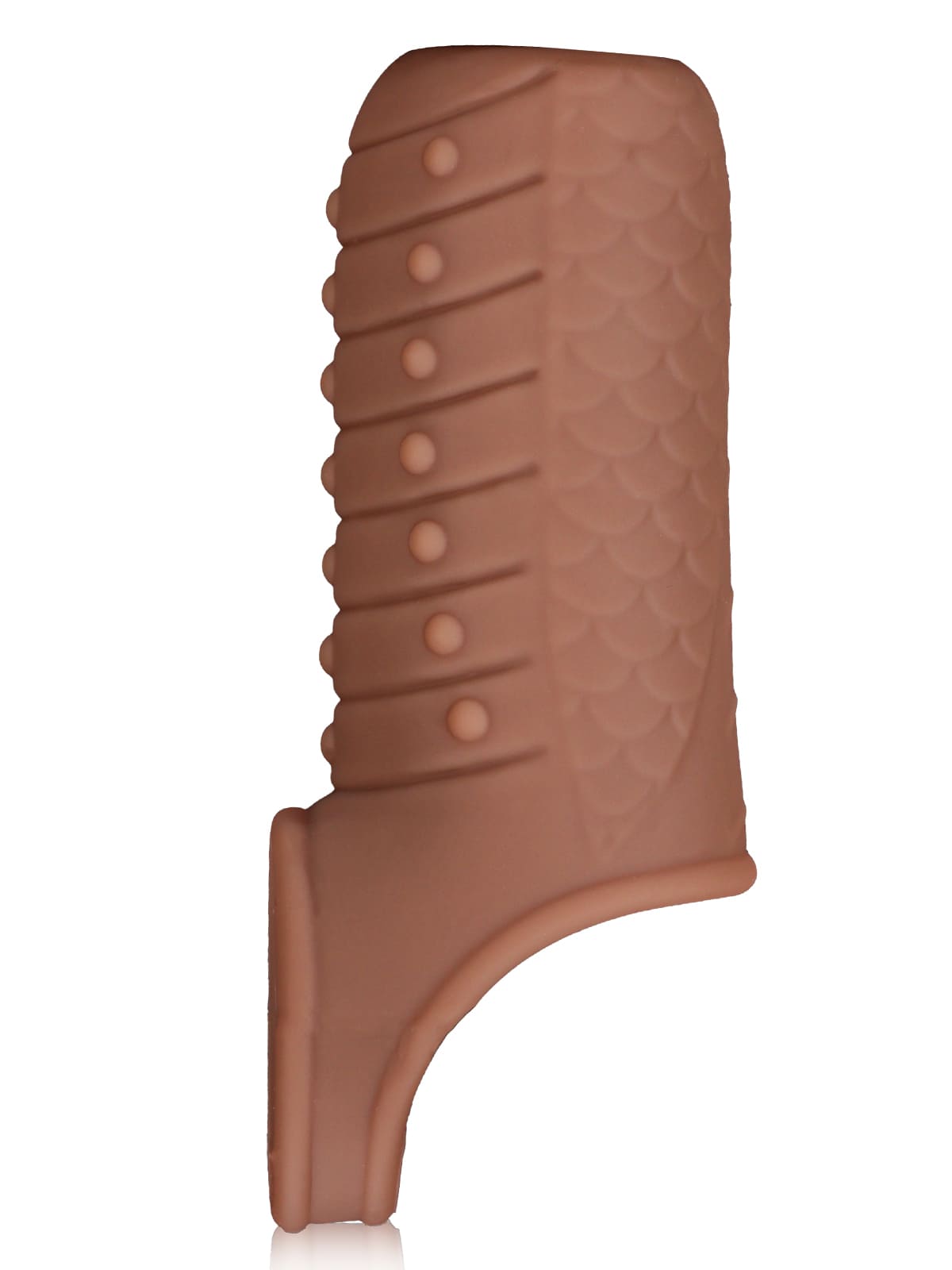 CS25 - 3.8" x 1.7" Silicone Penis Girth Sleeve with Bump Texture Stimulation