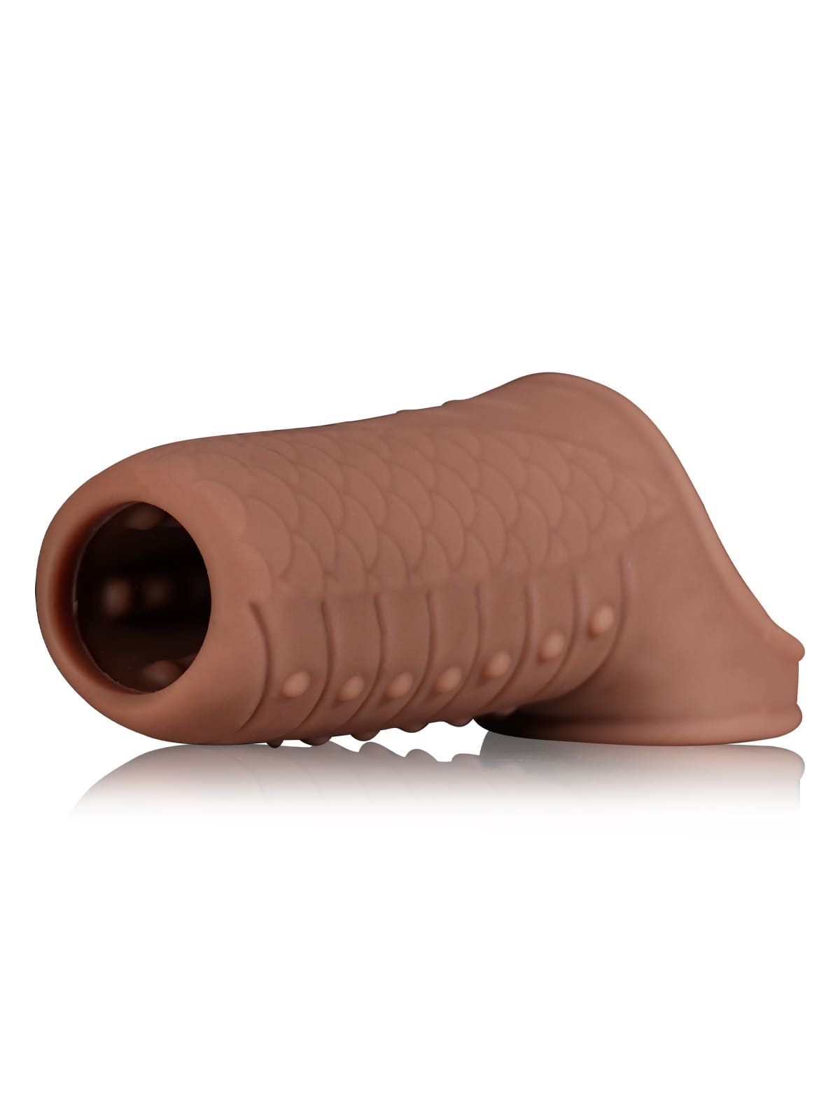 CS25 - 3.8" x 1.7" Silicone Penis Girth Sleeve with Bump Texture Stimulation