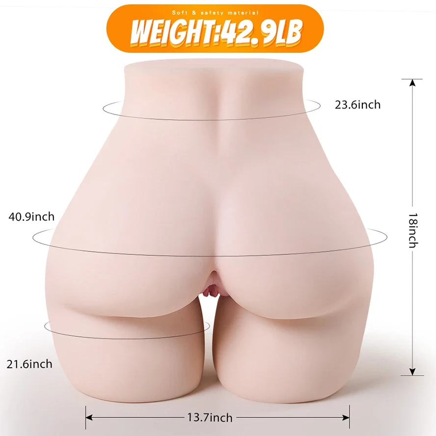 Millie - 43 lbs Life Size Butt Masturbator with Realistic Vagina and Ass