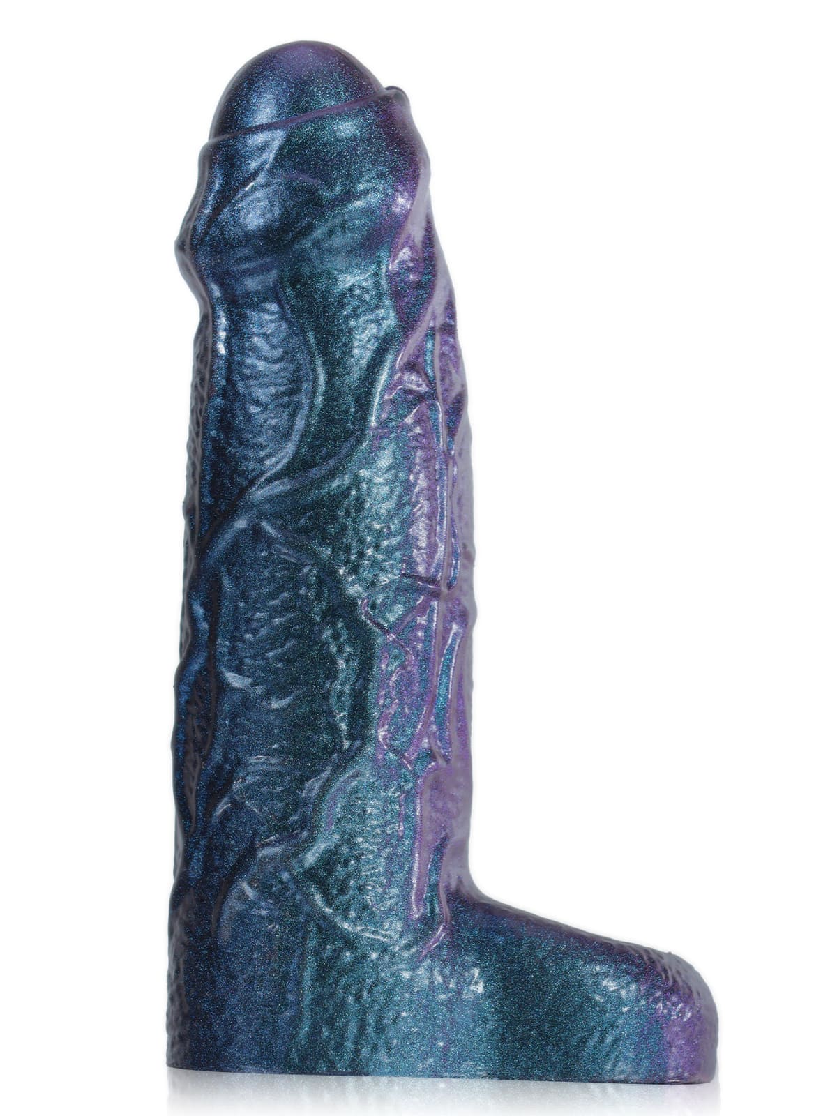 CS38 - 6.6" x 1.8" Metallic Color Fat Platinum Silicone Penis Extender