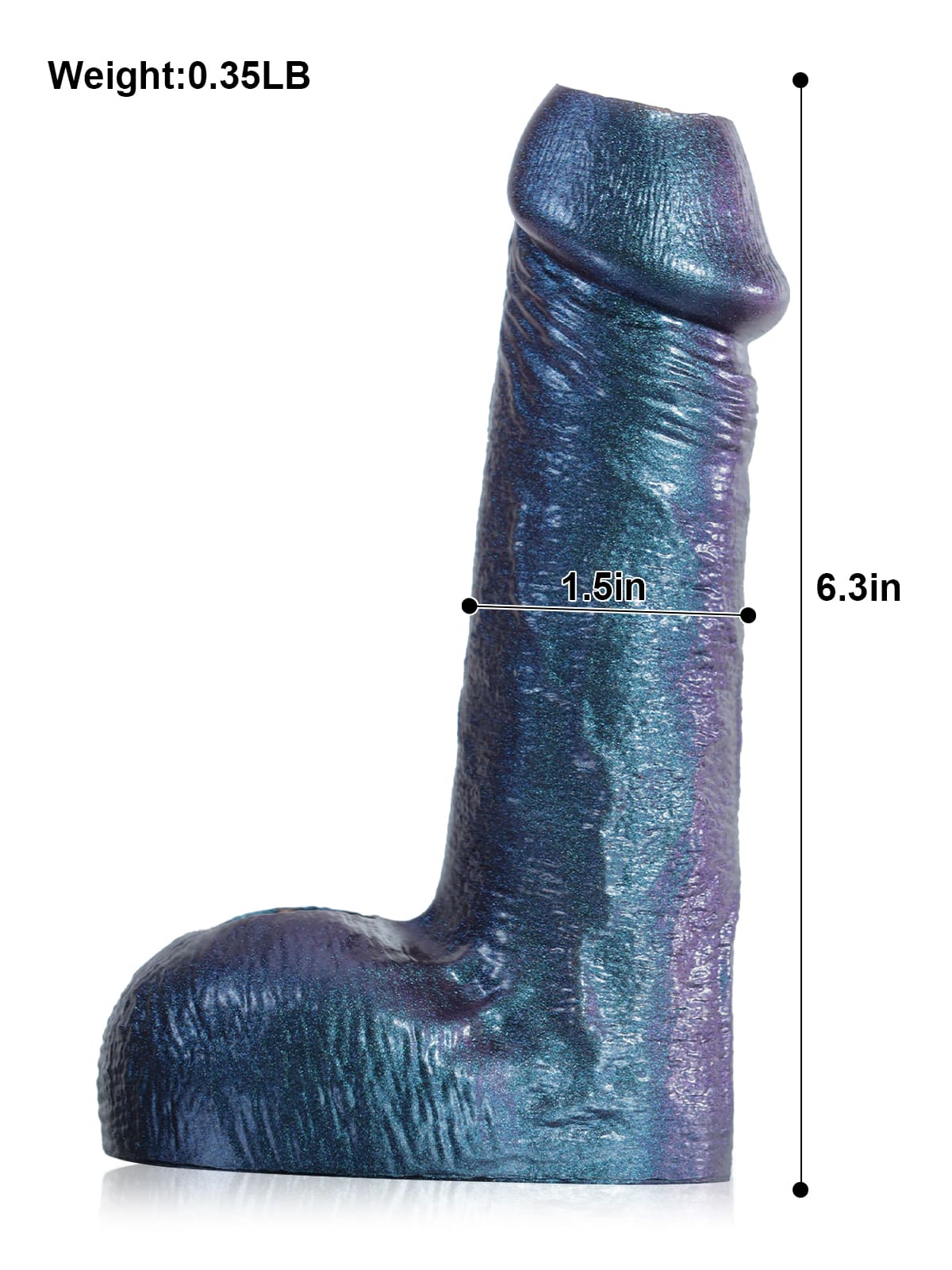 CS39 - 6.3" x 1.5" Open-Ended Platinum Silicone Cock Sleeve