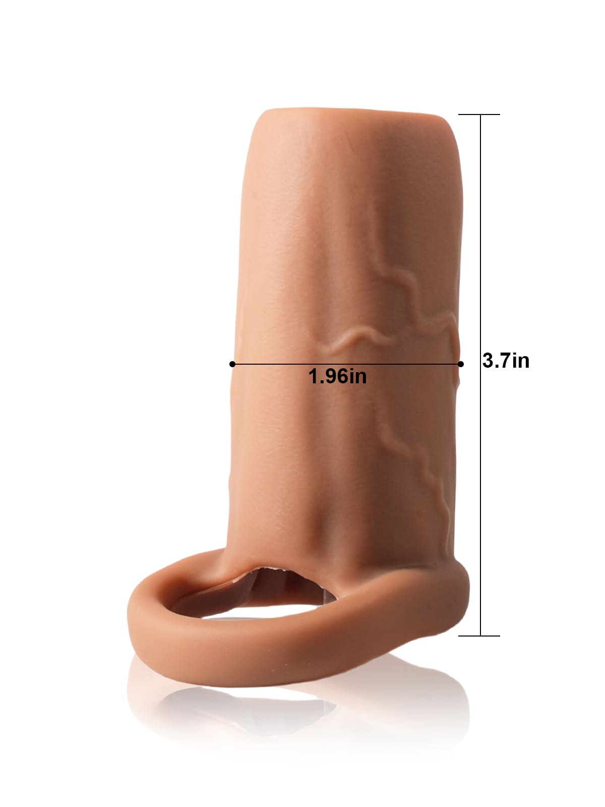 CS11 - 3.7" x 2" Silicone Penis Girth Sleeve with Open-End Fit & Added Thickness