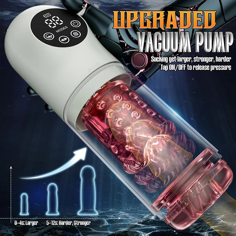 PUSSYX AutoX™ PA15 — Advanced Automatic Blowjob Masturbator with Multi-Motion Suction and Thrusting Control