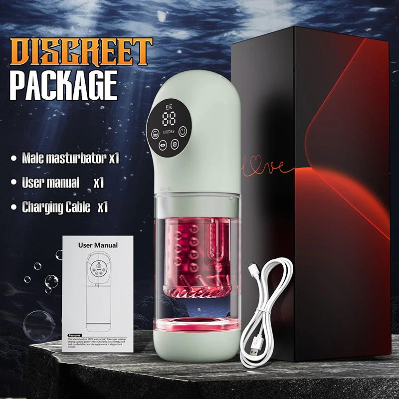 PUSSYX AutoX™ PA15 — Advanced Automatic Blowjob Masturbator with Multi-Motion Suction and Thrusting Control