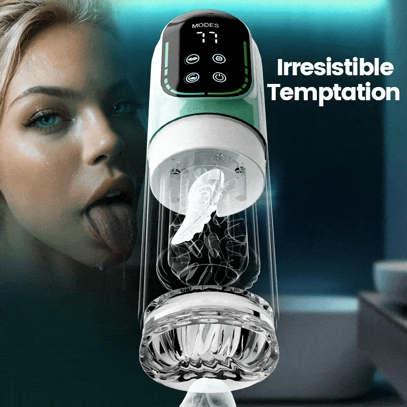 PUSSYX AutoX™ PR4 — Waterproof Blowjob Machine with Rotating Sucking Tongue Licking