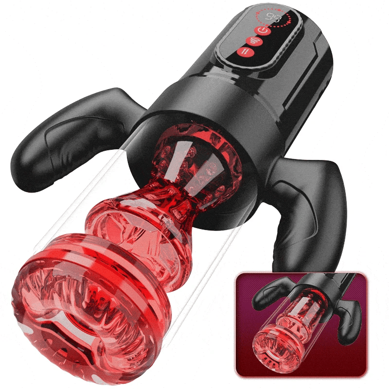 PUSSYX AutoX™ PS5 — Dual-Handle Male Blowjob Masturbator with 9 Thrusting, Rotating and Suction Modes