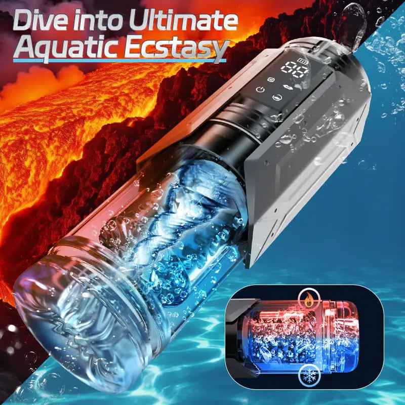 XT20 - 100% Waterproof Thrusting Male Masturbator with Vibration, Suction & Rotation