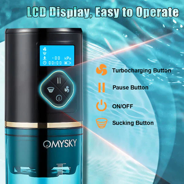XP6 - Hydro Penis Pump with 6 Suction Modes, LED Display & Waterproof Design