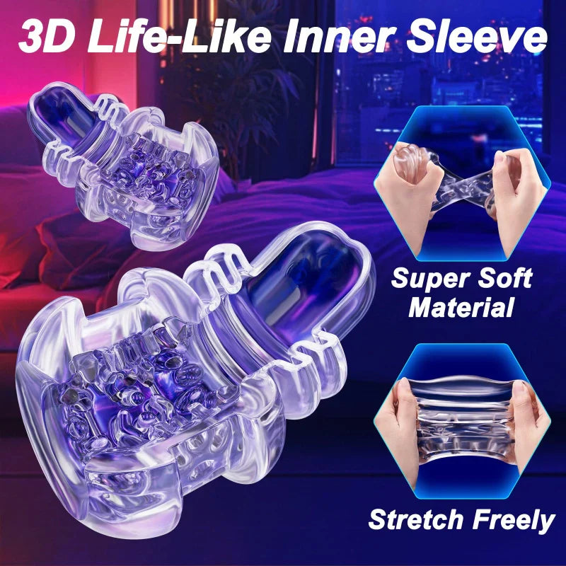 XG18 Plus - 10 Adjustable Thrusting Modes Glans Trainer Masturbator with Licking Motion